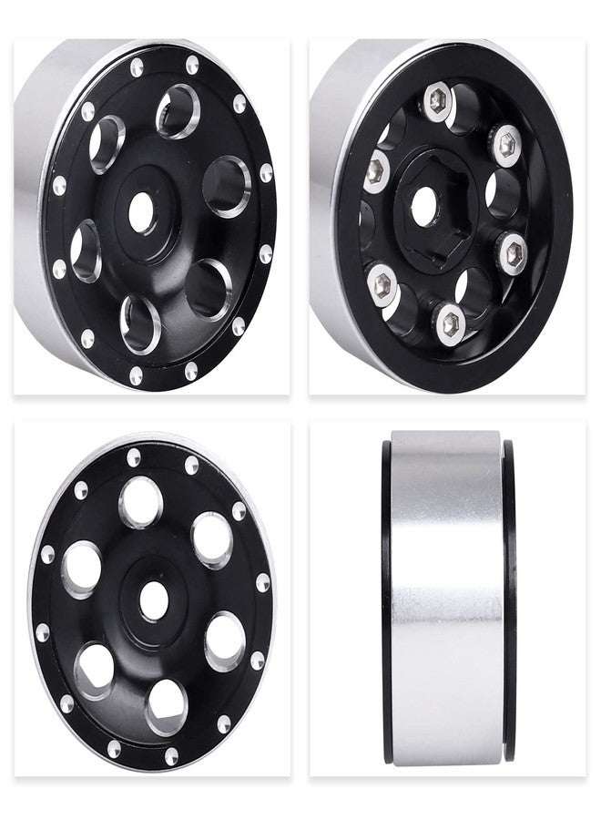 عجلات GoHobby 1.0 Beadlock، جنوط عجلات صغيرة مقاس 1 بوصة لجميع سيارات الزحف Axial SCX24 RC بمقياس 1/24، ملحقات ترقية - Image 5